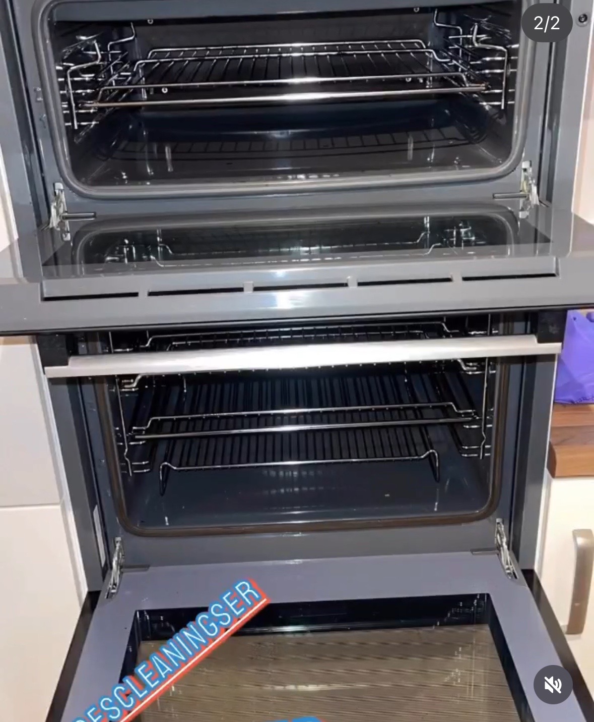 Oven before cleaning