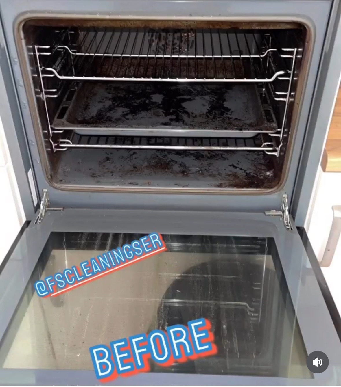 Oven after cleaning